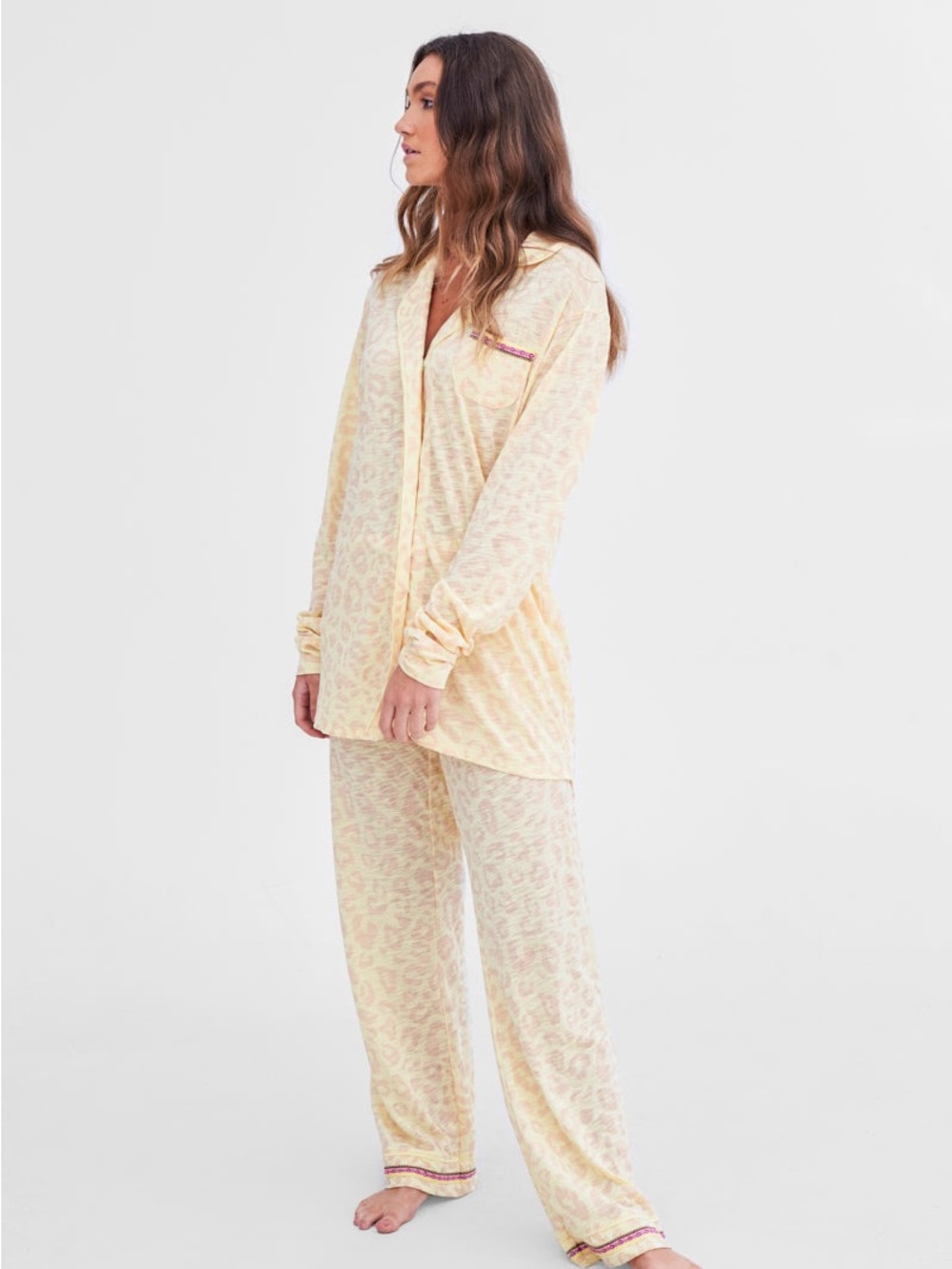 PITUSA Leopard Pima Cheetah Top in Sorbet